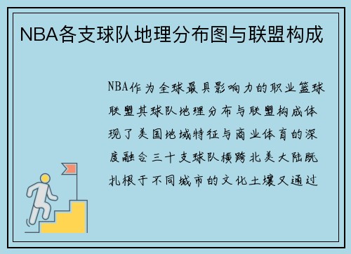 NBA各支球队地理分布图与联盟构成